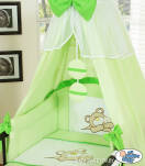 Pościel dla niemowląt MY SWEET BABY 5-cz Miś Barnaba zielony (S60)