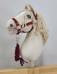 Uwiąz dla Hobby Horse ze sznurka – bordowy - 2