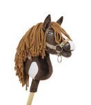 Hobby Horse Mały koń na kiju Premium - western ciemnogniady z ciemną grzywą A4 - 3