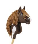 Hobby Horse Mały koń na kiju Premium - western ciemnogniady z ciemną grzywą A4 - 4