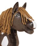 Hobby Horse Mały koń na kiju Premium - western ciemnogniady z ciemną grzywą A4 - 5