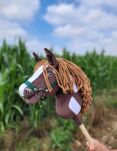 Hobby Horse Mały koń na kiju Premium - western ciemnogniady z ciemną grzywą A4 - 8