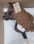 Hobby Horse Mały koń na kiju Premium - western ciemnogniady z ciemną grzywą A4 - 9
