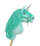 Hobby Horse Jednorożec na kiju mały miętowy z miętową grzywą i srebrnym rogiem - 2