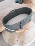 Kosz Mojżesza BOHO bawełniany Handmade z materacykiem - laurel - 3