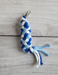 Uwiąz dla Hobby Horse ze sznurka – błękit/ chaber/ biały - 2