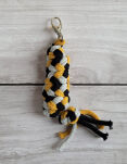 Uwiąz dla Hobby Horse ze sznurka – musztardowy/ szary/ czarny - 2