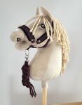 Uwiąz dla Hobby Horse ze sznurka – czarno-śliwkowy - 2