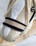 Kantar regulowany dla konia Hobby Horse A3 beżowy z czarnym futerkiem - 3