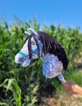 Hobby Horse Duży koń na kiju Premium - siwek jabłkowity z czarną grzywą A3 - 7