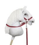 Wodze dla konia Hobby Horse – bordowe - 3