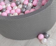 Suchy basen minky H-40 cm z piłkami 200szt.- ciemnoszary - 9