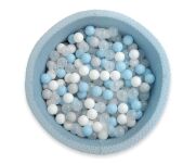 Suchy basen minky H-40 cm z piłkami 200szt.- misty blue - 5