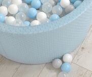 Suchy basen minky H-40 cm z piłkami 200szt.- misty blue - 6