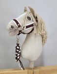 Uwiąz dla Hobby Horse ze sznurka – biało-brązowy - 2