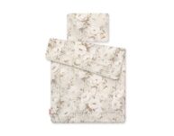 Komplet pościeli dla niemowląt z wypełnieniem 2-cz 75x100cm NEWBORN - Peonies beige - 2