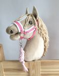 Uwiąz dla Hobby Horse ze sznurka – biało-różowy - 2