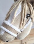 Kantar regulowany dla konia Hobby Horse A3 beżowy białym futerkiem - 3
