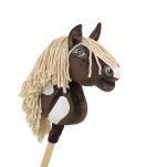 Hobby Horse Mały koń na kiju Premium - western IV ciemnogniady z jasną grzywą A4 - 3