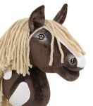 Hobby Horse Mały koń na kiju Premium - western IV ciemnogniady z jasną grzywą A4 - 5