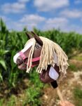 Hobby Horse Mały koń na kiju Premium - western IV ciemnogniady z jasną grzywą A4 - 7