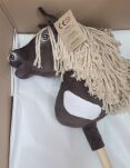 Hobby Horse Mały koń na kiju Premium - western IV ciemnogniady z jasną grzywą A4 - 9