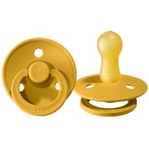 BIBS Smoczek uspokajający kauczuk Hevea M Mustard (6-12 m-cy)