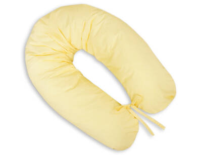 Zapasowa poszewka na poduszkę BOBONO Longer - paseczki żółte