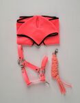 Kantar regulowany dla konia Hobby Horse A3 - neon pink - 2