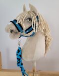 Uwiąz dla Hobby Horse ze sznurka – czarno-turkusowy - 2