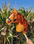 Hobby Horse Mały koń na kiju Premium - kasztan A4 - 7