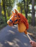 Hobby Horse Mały koń na kiju Premium - kasztan A4 - 8