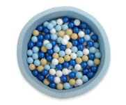 Suchy basen minky H-30 cm z piłkami 300szt. - misty blue - 4