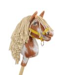 Hobby Horse Mały koń na kiju Premium - srokaty tobiano z beżową grzywą A4 - 3