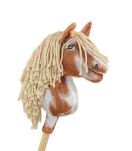 Hobby Horse Mały koń na kiju Premium - srokaty tobiano z beżową grzywą A4 - 4