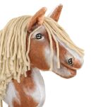 Hobby Horse Mały koń na kiju Premium - srokaty tobiano z beżową grzywą A4 - 5