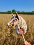 Hobby Horse Mały koń na kiju Premium - srokaty tobiano z beżową grzywą A4 - 7