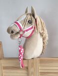 Uwiąz dla Hobby Horse ze sznurka – biało-ciemnoróżowy - 2