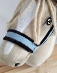 Kantar regulowany dla konia Hobby Horse A3 błękitny z czarnym futerkiem - 3