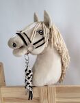 Uwiąz dla Hobby Horse ze sznurka – czarno-beżowy - 2