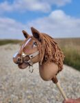 Hobby Horse Mały koń na kiju Premium - jasny kasztan A4 - 6