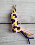 Uwiąz dla Hobby Horse ze sznurka – jasny róż/ ciemny fiolet/ żółty - 2