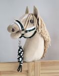 Uwiąz dla Hobby Horse ze sznurka – biało-butelkowa zieleń - 2