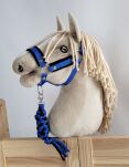 Uwiąz dla Hobby Horse ze sznurka – czarno-niebieski - 2