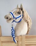 Uwiąz dla Hobby Horse ze sznurka – biało-niebieski - 2