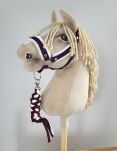 Uwiąz dla Hobby Horse ze sznurka – biało-śliwkowy - 2