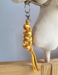 Uwiąz dla Hobby Horse ze sznurka – żółty/ musztarda/ terracota