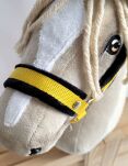 Kantar regulowany dla konia Hobby Horse A3 żółty z czarnym futerkiem - 3