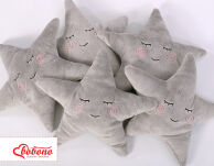 Poduszka Little STAR z grzechotką- szara - 2