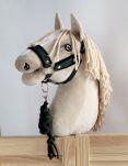 Uwiąz dla Hobby Horse ze sznurka – czarno-butelkowa zieleń - 2